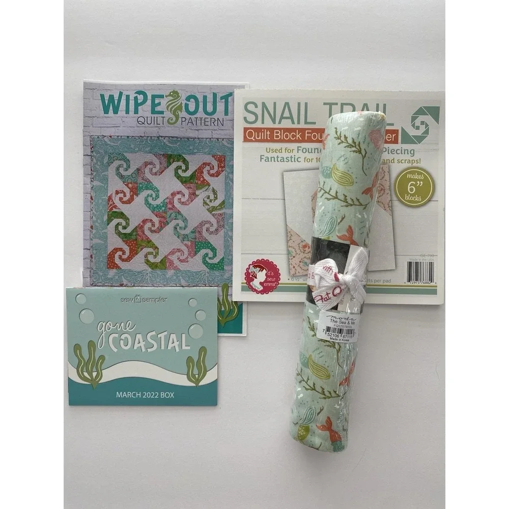 Sew Sampler Box Items Stacy lest Hsu For Moda Fabrics NIP March 2022 Quilt Kit